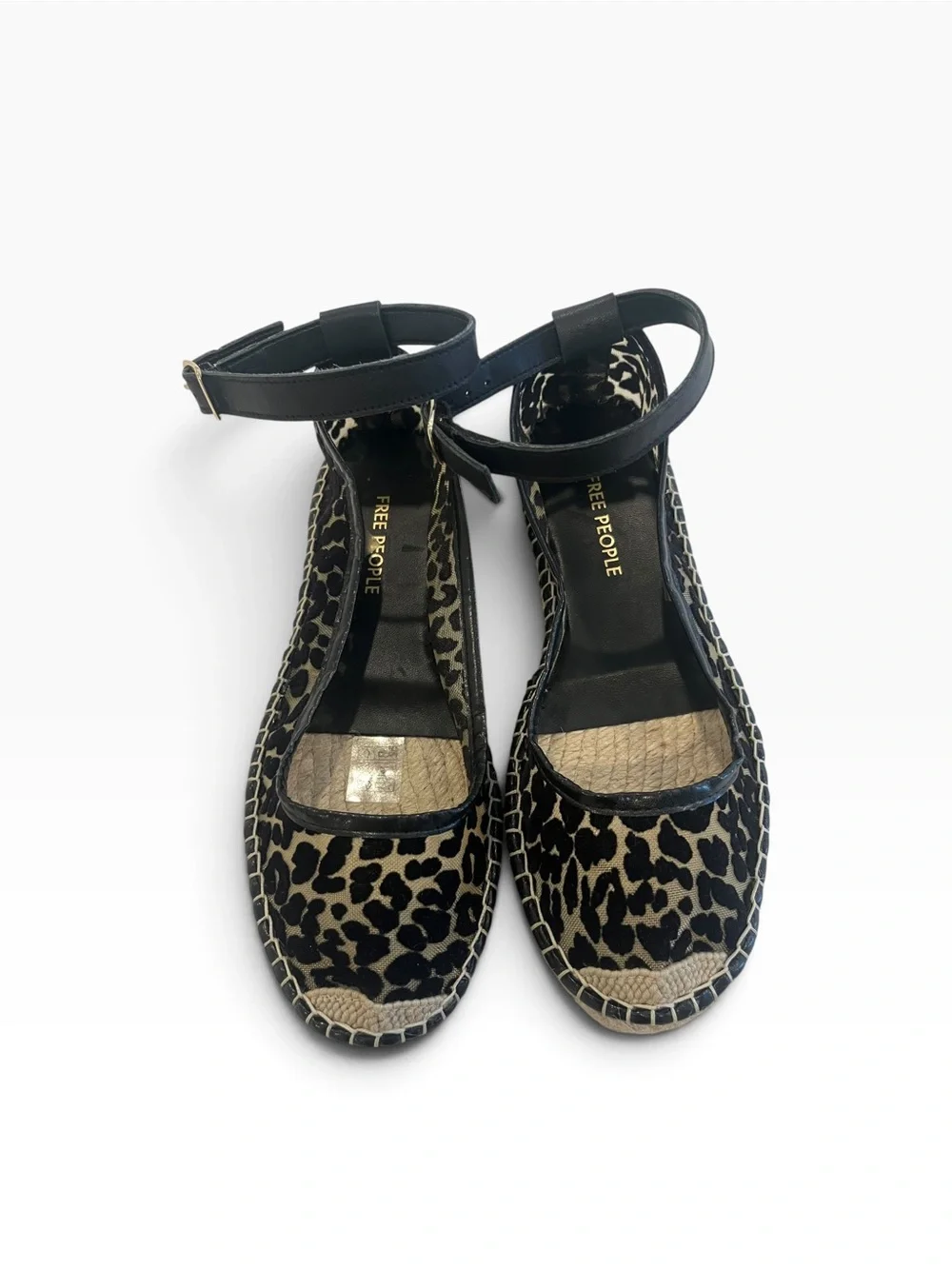 🖤 Free People Mason Ballet Leopard Espadrilles • 38 • NWOT